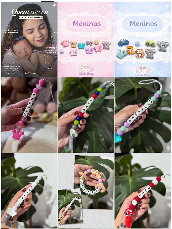 Feed do Instagram Olala Baby